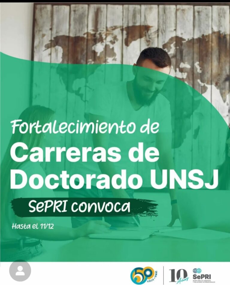 Convocatoria becas de posgrado doctoral